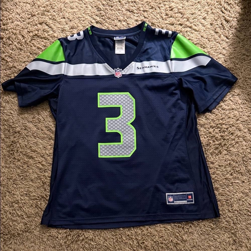 NFL Kids Navy and Lime Green Jersey